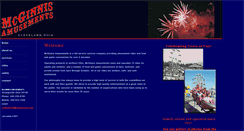 Desktop Screenshot of mcginnisamusements.com
